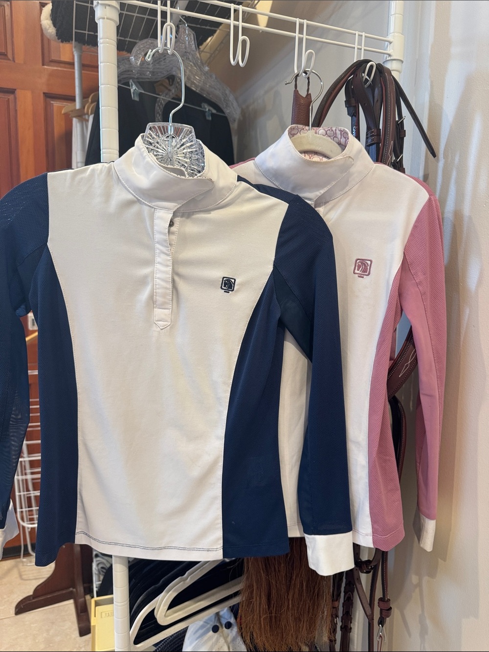 Romfh Kids Long Sleeve Show Tee - Navy & Pink Panel